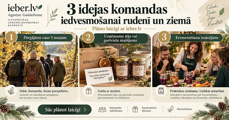 Rudens un ziemas komandas iedvesmošana: kāpēc uzņēmumiem to vērts plānot laicīgi?