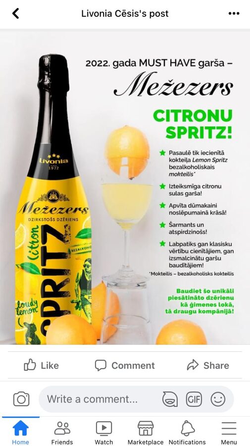Citronu spritz 0.75L 