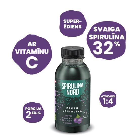 Svaiga spirulīna ar sīrupu 330 ml / 14 dienām