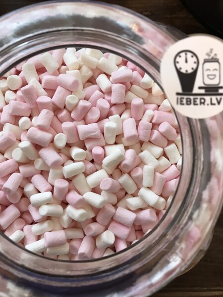 Mini zefīri Marshmallow balts/ rozā 50g