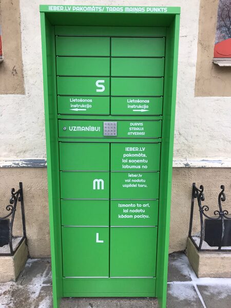 Preces uzglabāšana ieber.lv Cēsu pakomātā