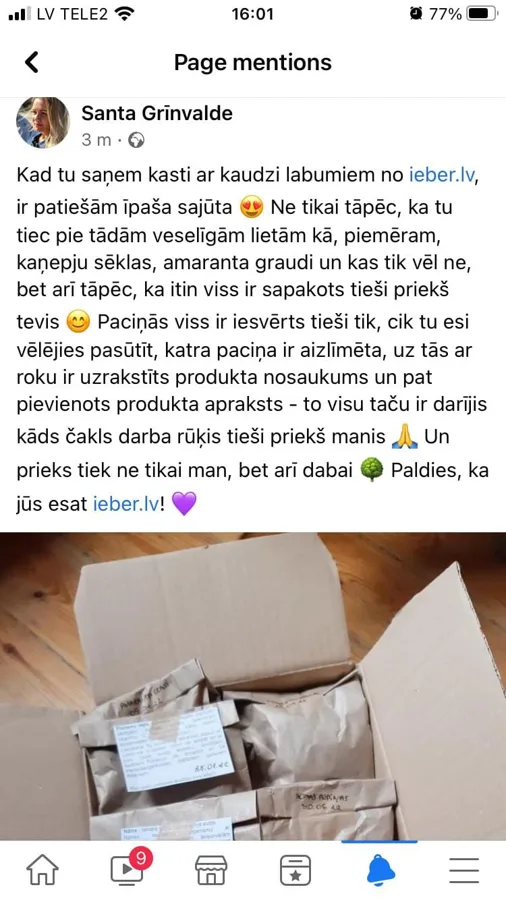 Ko klienti runā par ieber.lv?